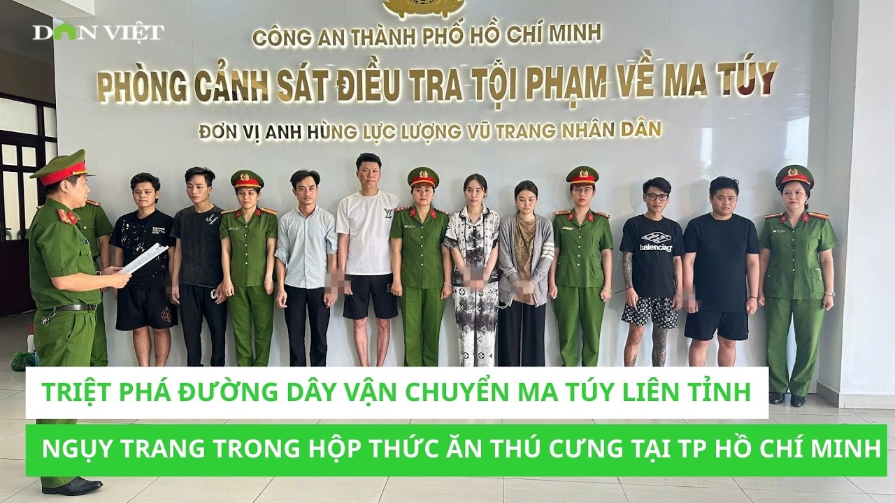 Triệt phá đường dây vận chuyển ma túy liên tỉnh ngụy trang trong hộp thức ăn thú cưng