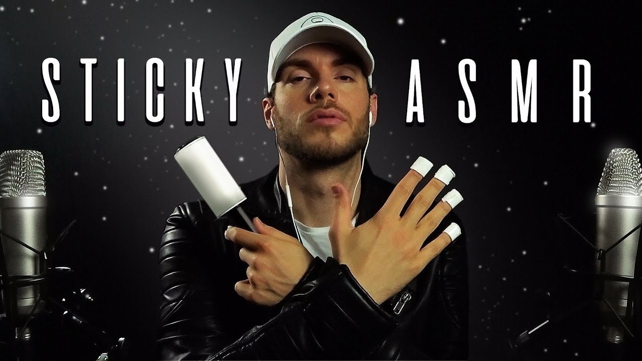 STICKIEST ASMR ✰ Sticky Tapping & 3D Sticky Sounds ✰ Male Whispering