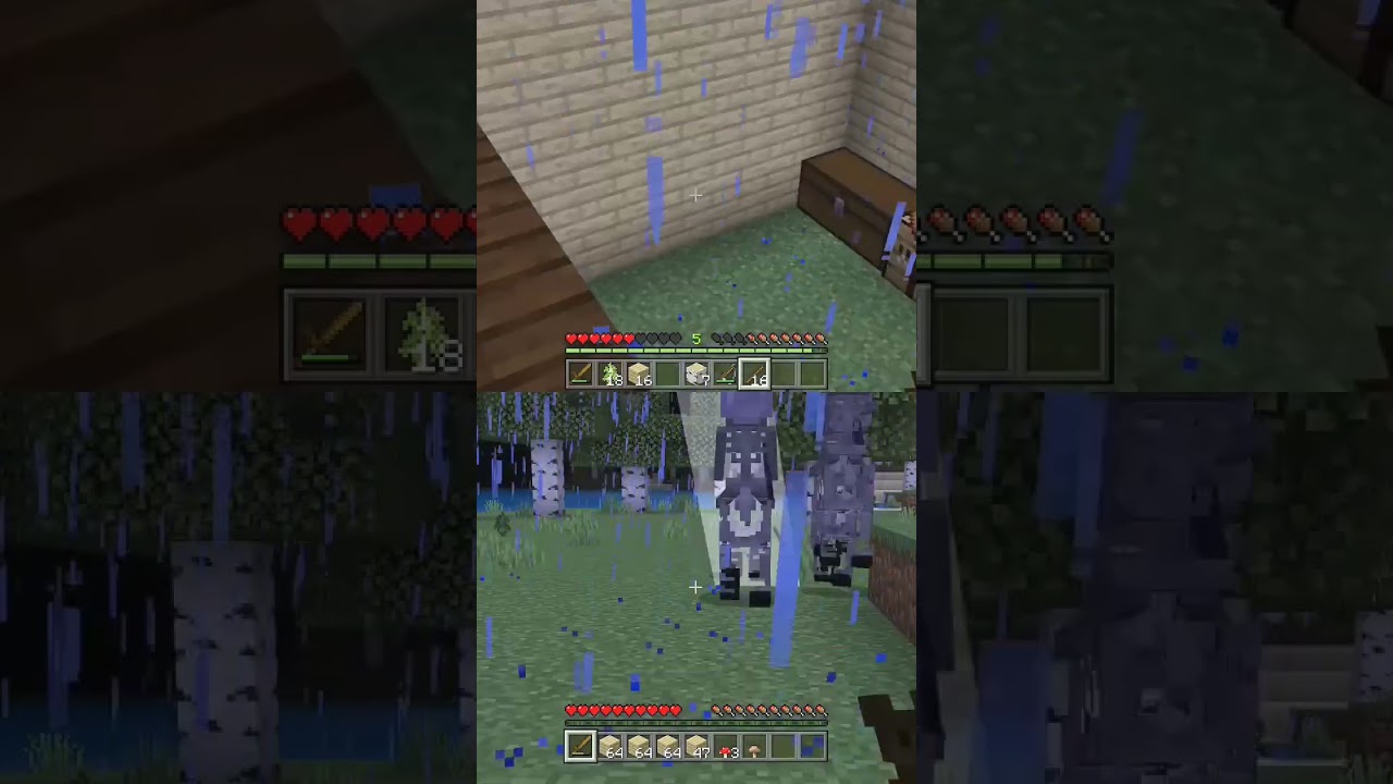 Insanely bad luck or bad timing? #minecraft #gaming #fail #minecraftshorts