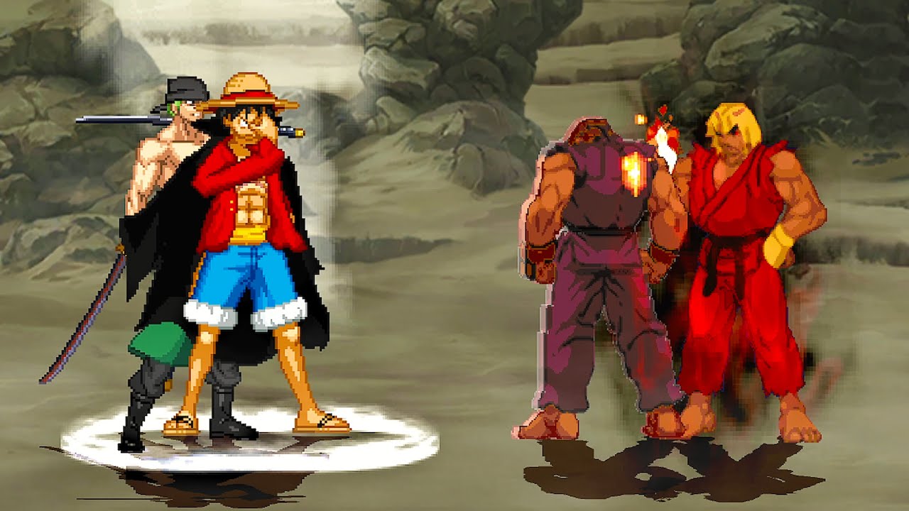 Luffy & Zoro Vs. Evil Ryu & Evil Ken - Malevolent Energy