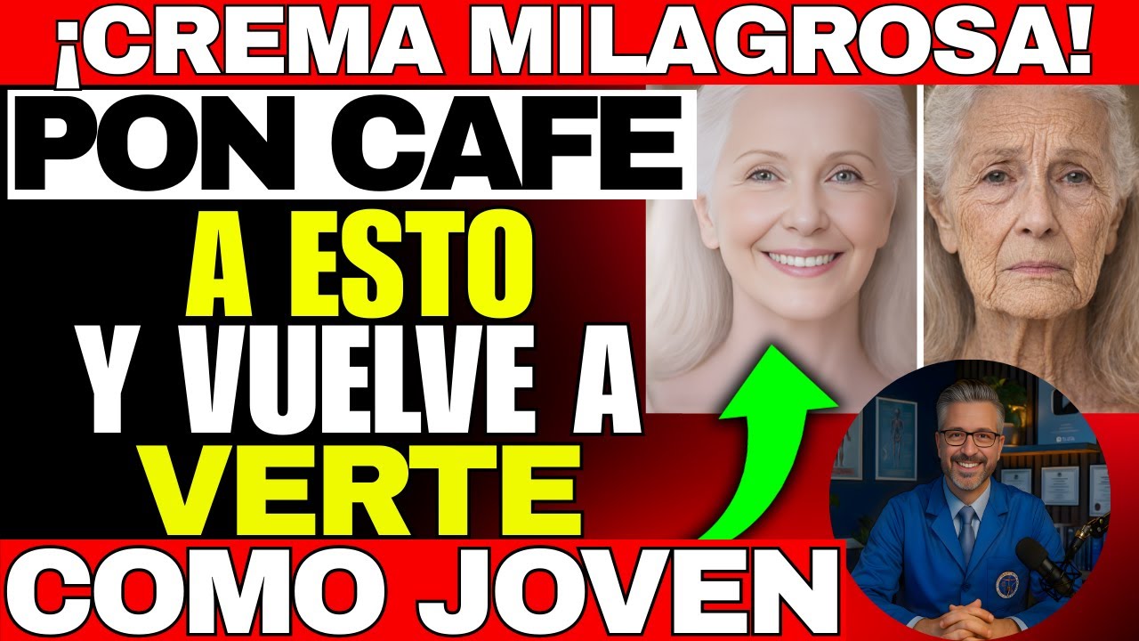 ¡El CAFE borra arrugas incluso despues de los 70! Mascarilla casera antiedad | Dr Dylan