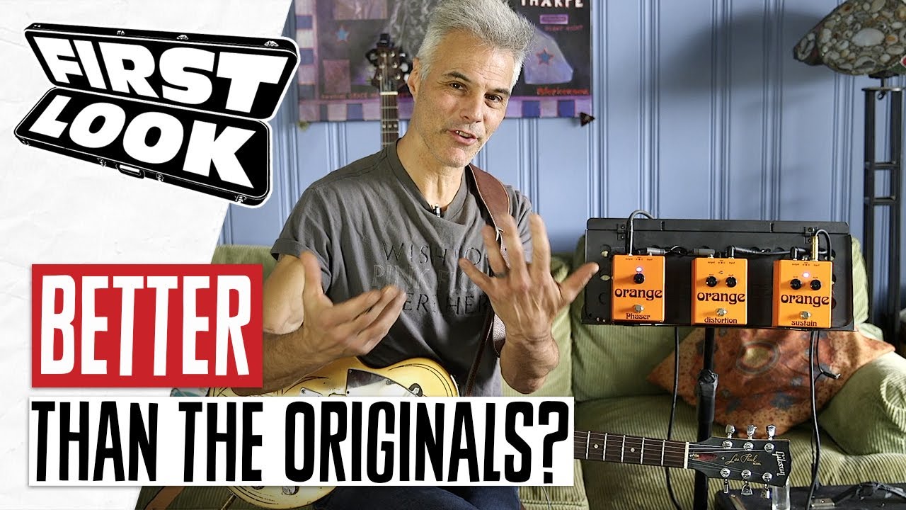 Orange Distortion, Sustain & Phaser Pedal Demos | First Look