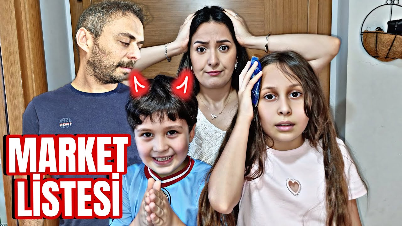 Market Listesini Rüya ve Rüzgar Yazdı – Evde Neler Eksik Kaldı