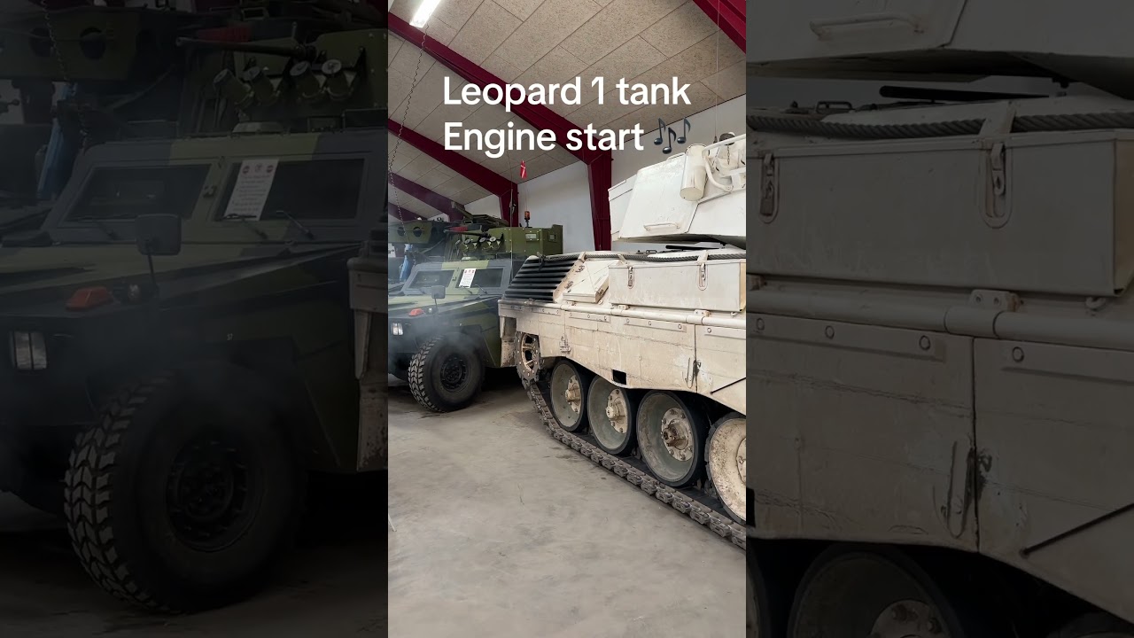 Leopard 1 tank engine start #military #army #history #startup #foryou #sound