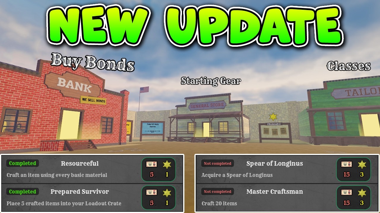 Dead Rails | Roblox | NEW UPDATE | Updated Town & New Quests & New Crafting