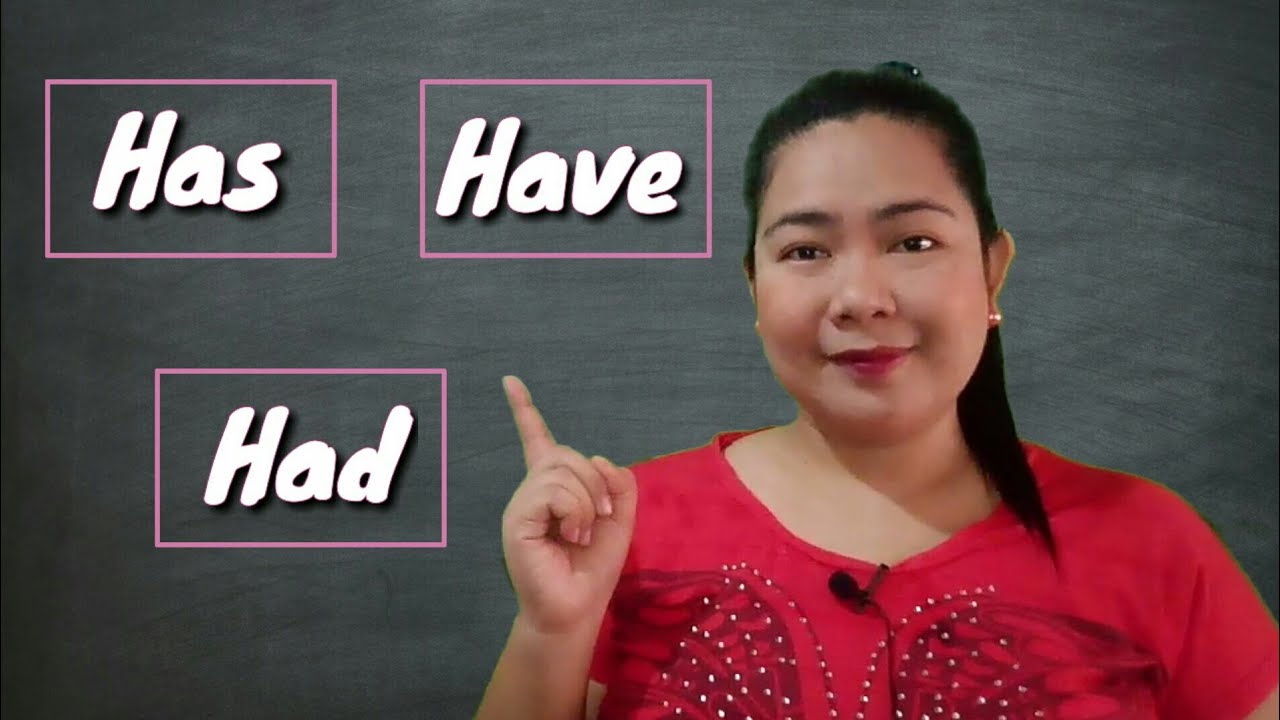 Grammar Lesson: HAS, HAVE, HAD #Has #Have #Had