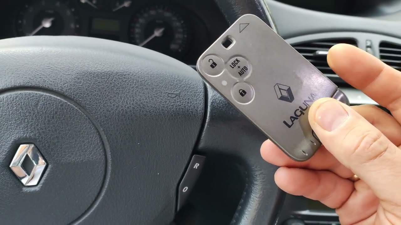 Symbol awaryjnej elektroniki w Renault Laguna II czyli system dostępu bezkluczykowego 