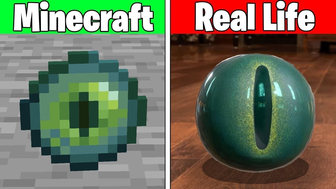 Real Life vs Minecraft | Realistic Minecraft, Water, Lava, Slime, Fire, Villager #910
