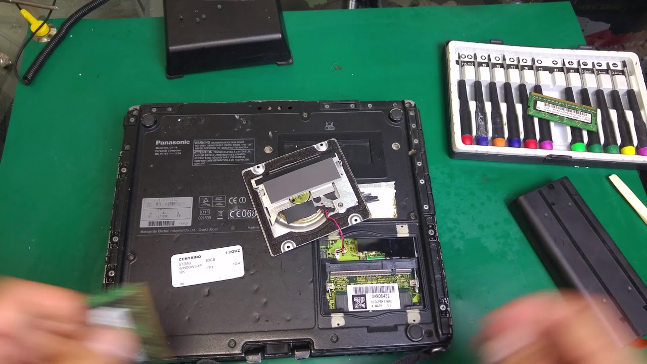 Panasonic Toughbook CF-18 memory upgrade / change RAM