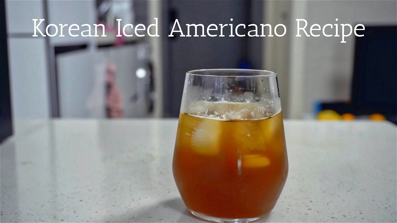 How to Make Korean Iced Americano | Korean Coffee Recipe