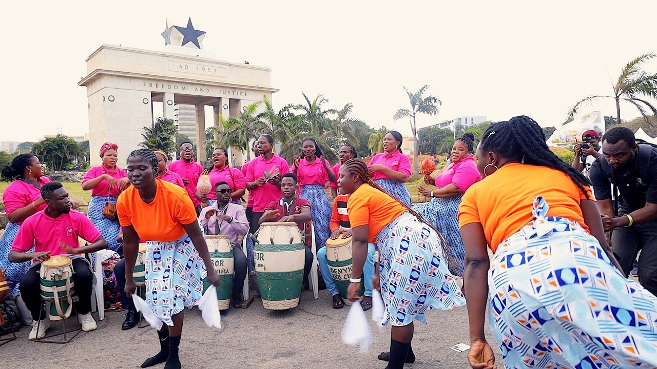 Pure energy, tradition, and pride - Borborbor in full flow | Chale Wote Street Art Festival