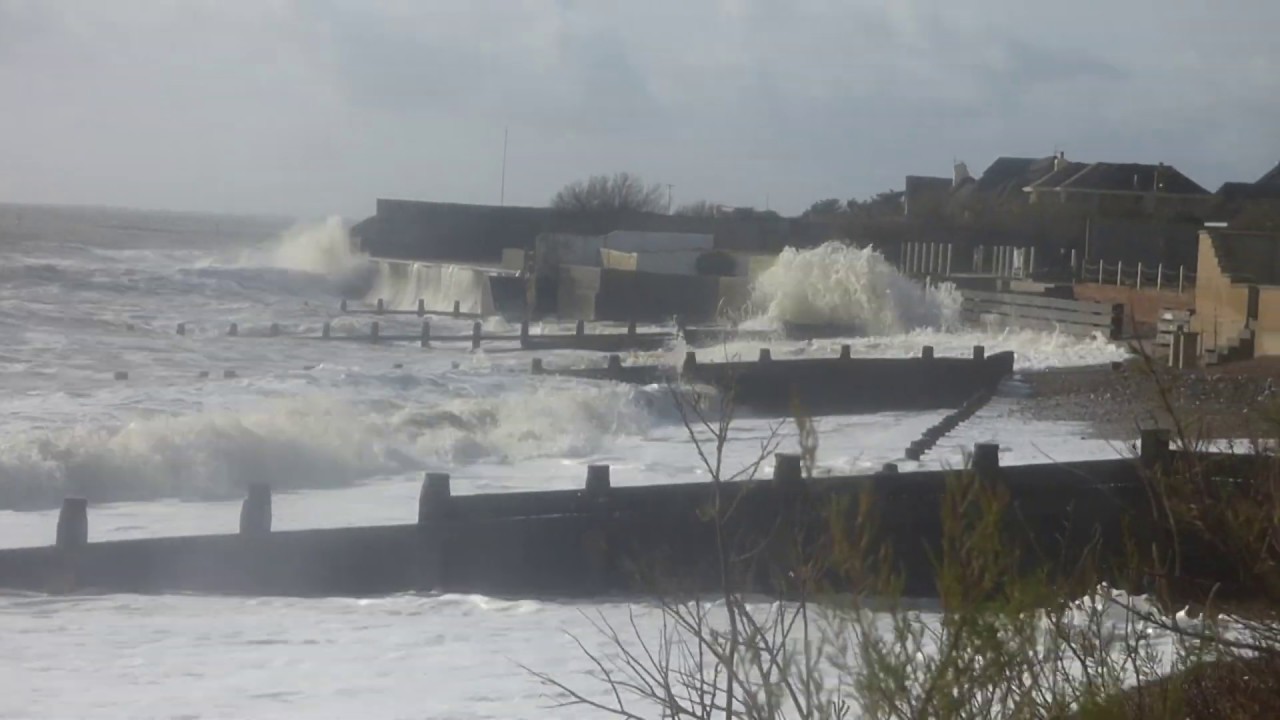 High Tide at Middleton on sea -12th February 2020