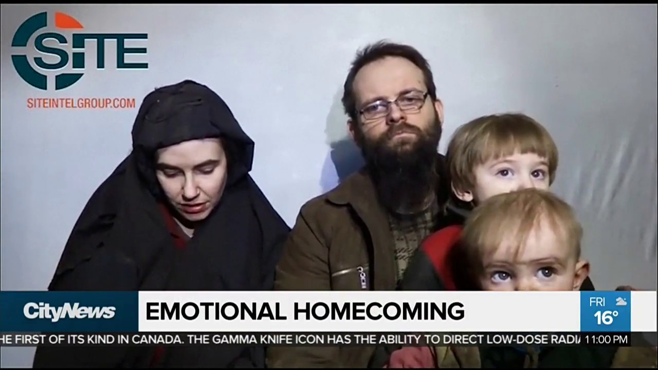 Former Canadian hostage Joshua Boyle and family return to Canada