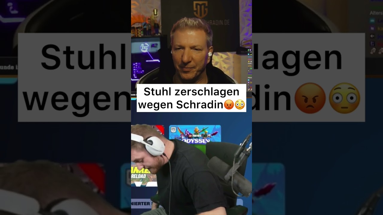 Stuhl zerschlagen wegen Schradin😡😳