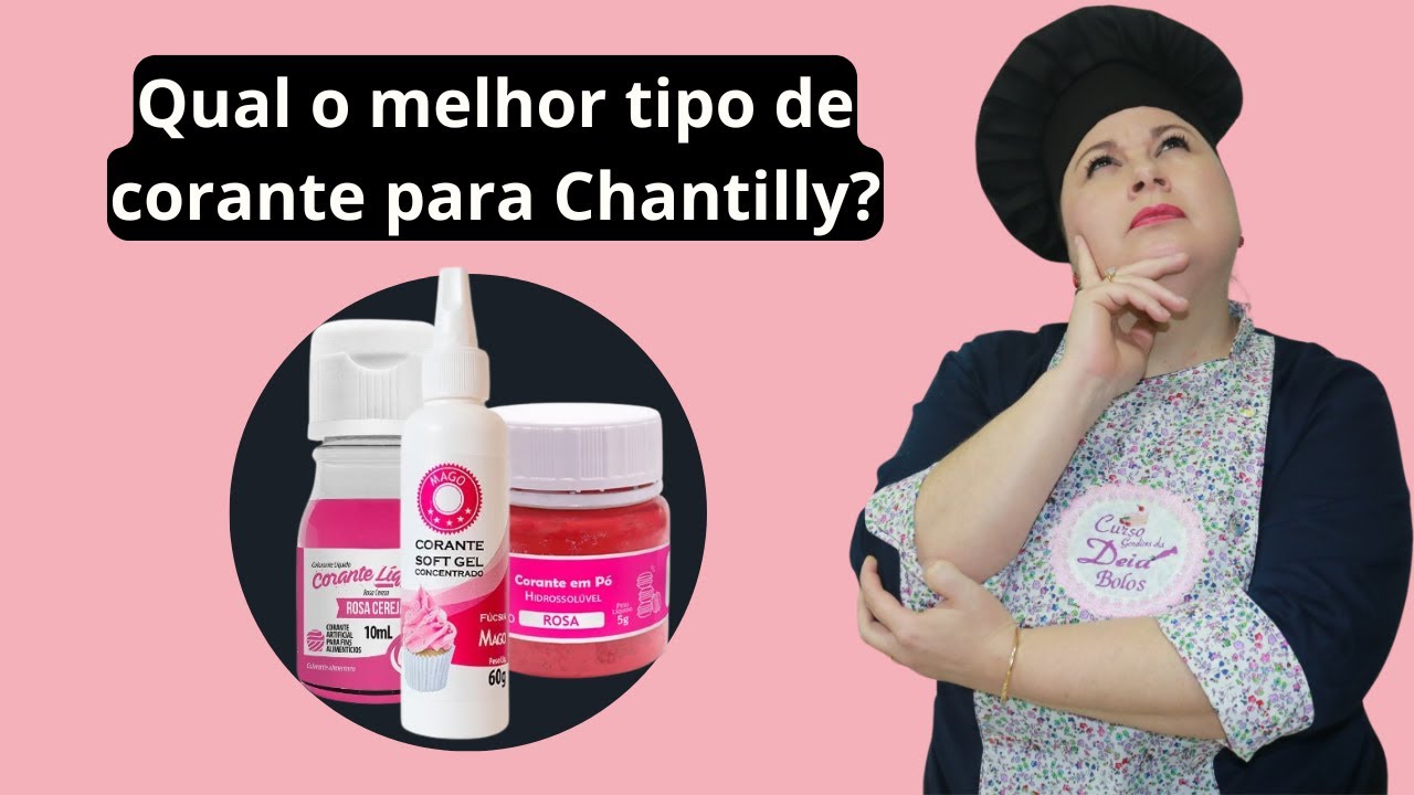 QUAL O MELHOR TIPO DE CORANTE PARA CHANTILLY? DESCUBRA AGORA! - Gordices da Deia