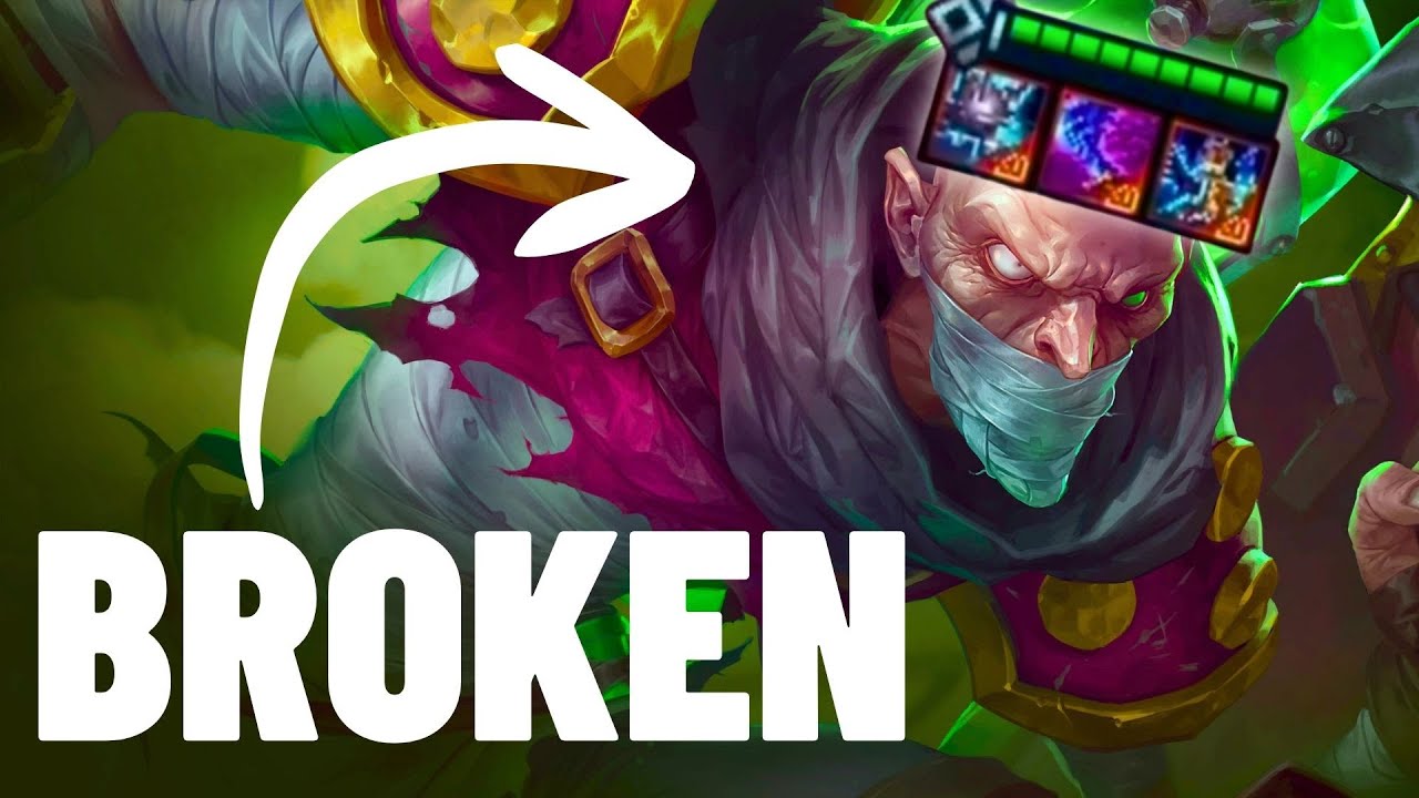 Triple Artifact Singed Goes Crazy | Teamfight Tactics Set 16 Lore & Legends