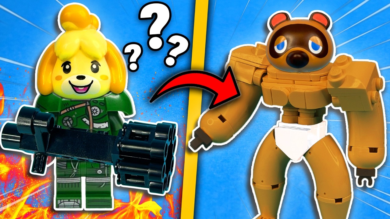 I made CURSED LEGO Animal Crossing Minifigures...
