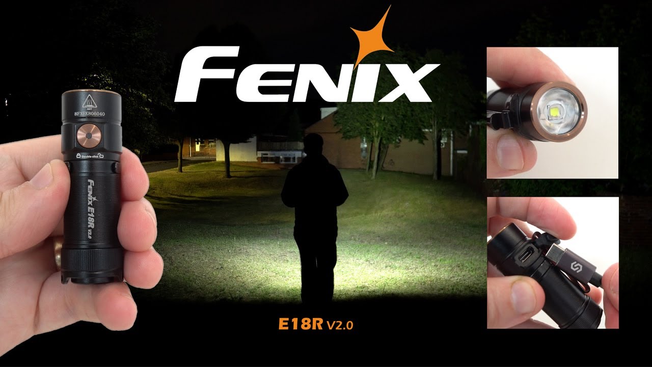 FENIX E18R V2.0 mini flashlight with Type-C charging port & 1200 lumens!