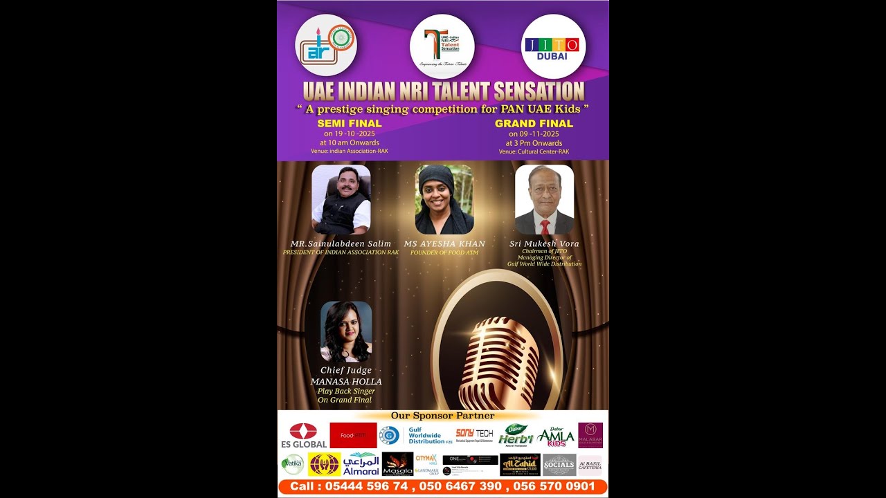 UAE INDIAN NRI TALENT SENSATION: Grand Semi Finals- Session-1 