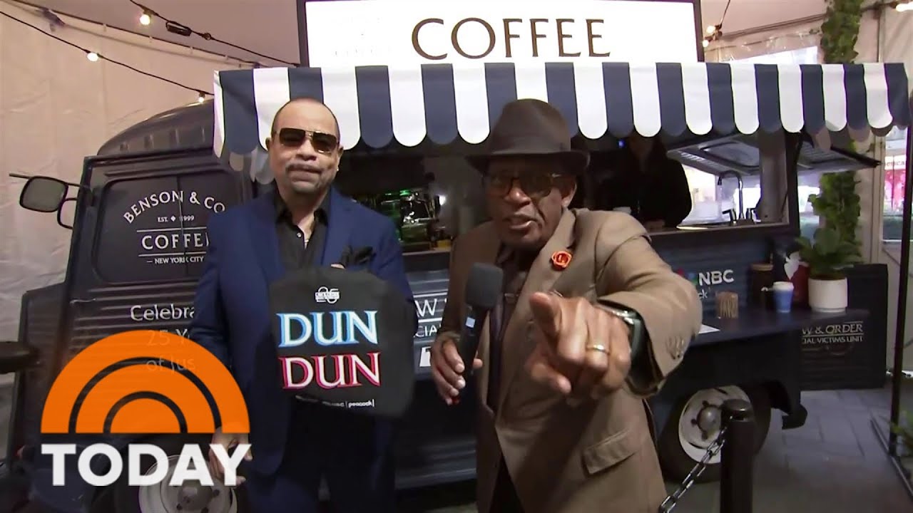 Ice-T tours Olivia Benson Plaza at 30 Rock in NYC