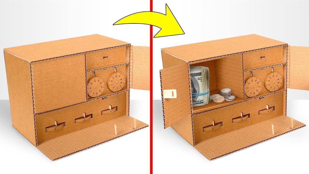 Como fazer o mais seguro cofre de papelão!