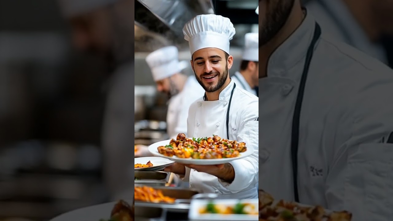 chef line hotel  smile in face