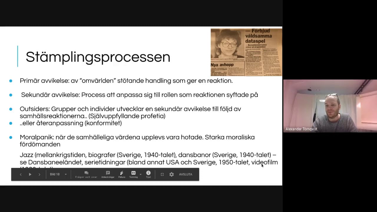 Kriminologiska teorier del 2. Stämplings-, selektiv-, och gängteorin
