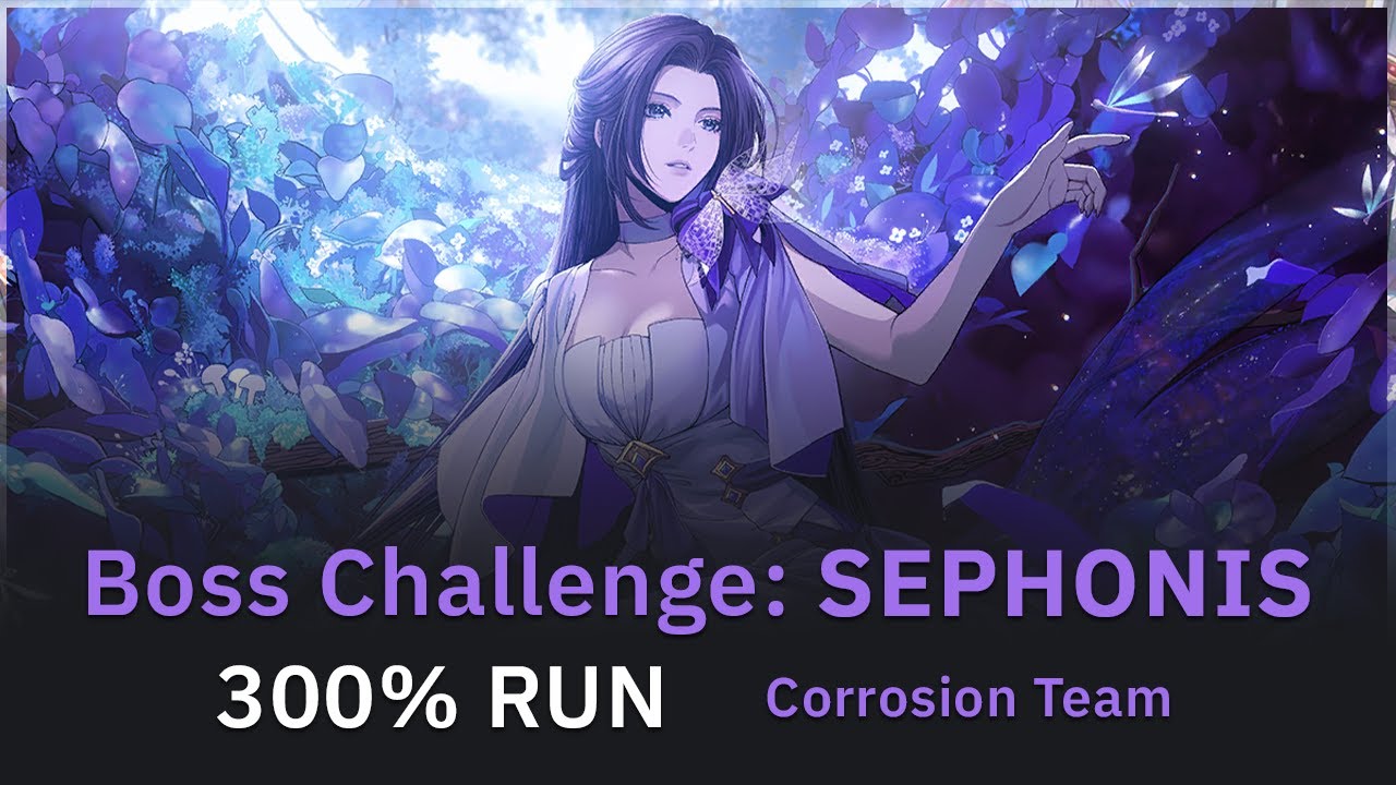 Ash Echoes - Boss Challenge Sephonis - 300% Difficulty with Corrosion Team