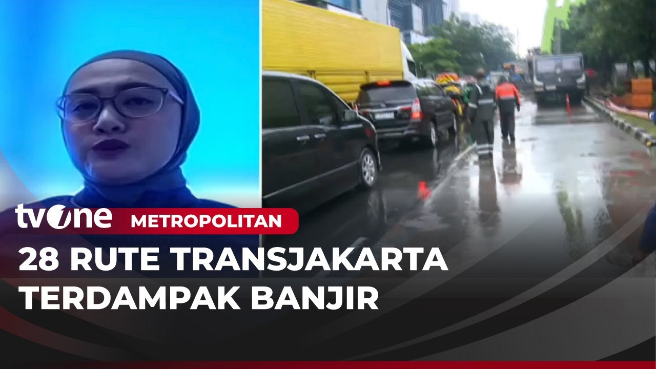 Mobilisasi Warga Jakarta Terganggu Akibat Hujan Deras, 28 Rute TJ Terdampak | Metropolitan