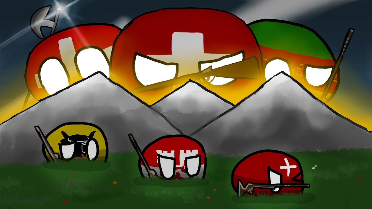 Full History of Switzerland - Countryballs