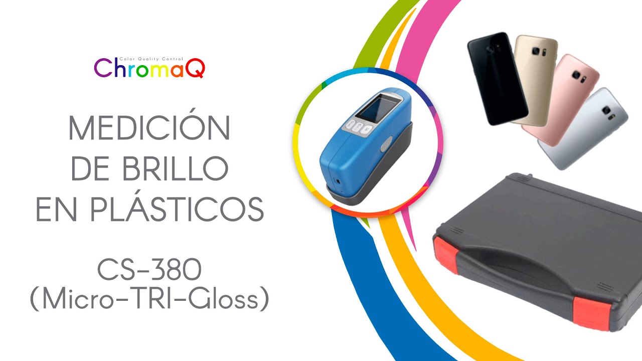 Brillómetro portátil CS-380 (Micro-TRI-Gloss) - Aplicación en Plásticos