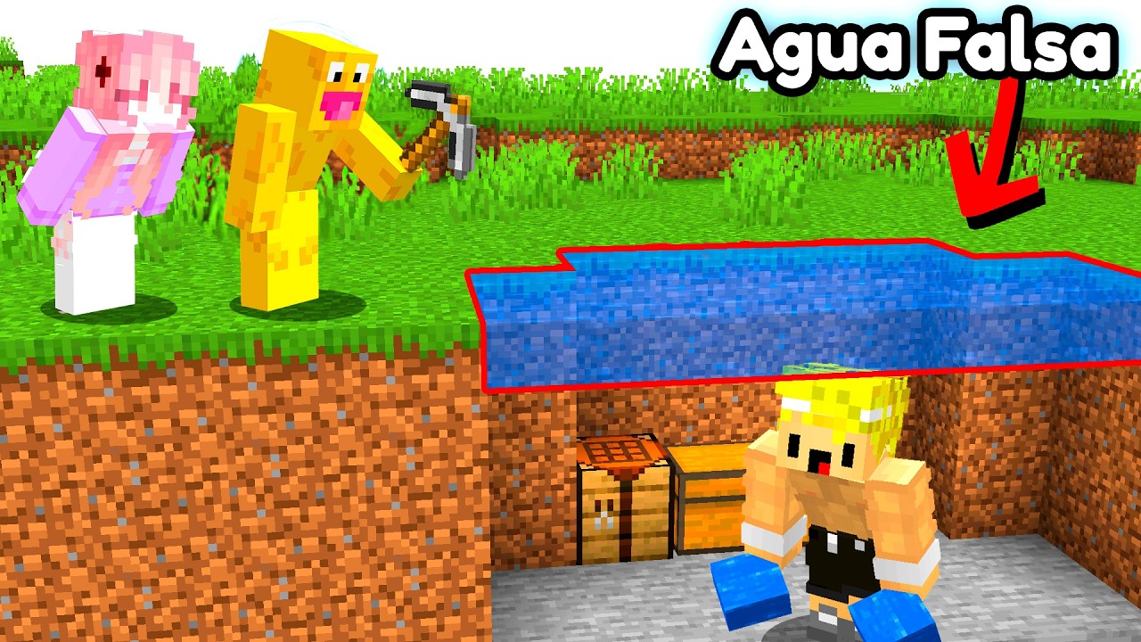 Usé BLOQUES FALSOS para Revelar los SECRETOS de Mi AMIGO en Minecraft