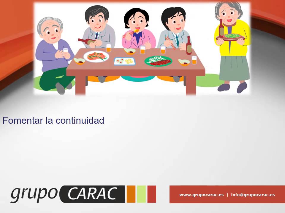 Concepto de acompa&ntilde;amiento de las personas dependientes en la insituci&oacute;n