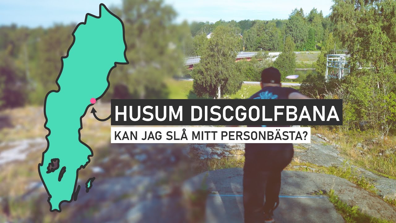 Spela discgolf i Husum