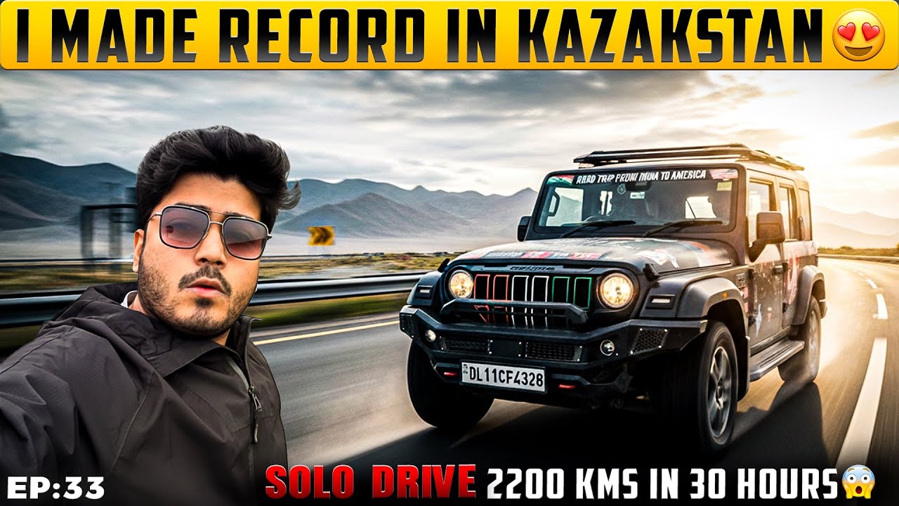 Thar Made Record😍| 2200 Kms In 30 Hours 😱| Road To America 🇺🇸| Ep:32 | नमस्ते America 🇺🇸