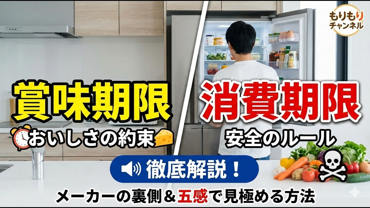 もう迷わない！賞味期限と消費期限の決定的な違いと「五感」の鍛え方【保存版】