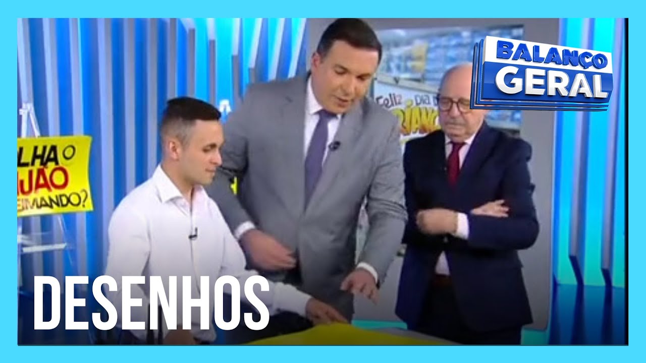 Jovem impressiona pelo talento e vira mestre de desenhos em cartazes de ofertas