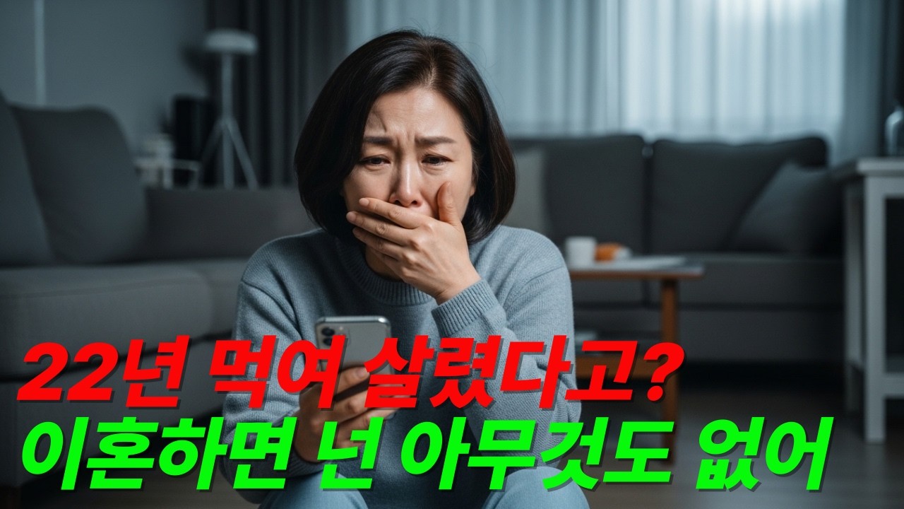 22년 먹여살렸다던 남편, 법원에서 3억 8천 토해냈습니다