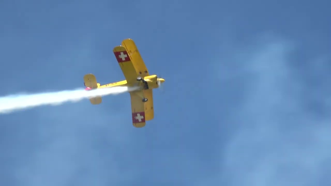 Jerry Wells B&uuml;cker Jungmeister Aerobatics - WWII Weekend 2022 - Sunday