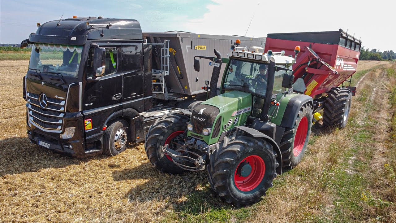 Żniwa 2024 ☆ Pszenica ☆ Claas Tucano 320 ☆ Fendt 820 ☆ Mercedes ☆ Volvo ☆ Zasław ☆ Metaltech PP14 ☆