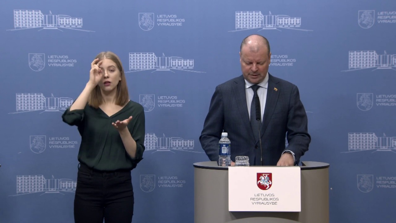 2020-03-19 Premjeras S. Skvernelis dalyvavo spaudos konferencijoje