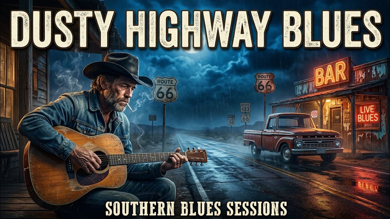 Dusty Highway Blues | Midnight Porch Blues | Southern Country Blues Vibes