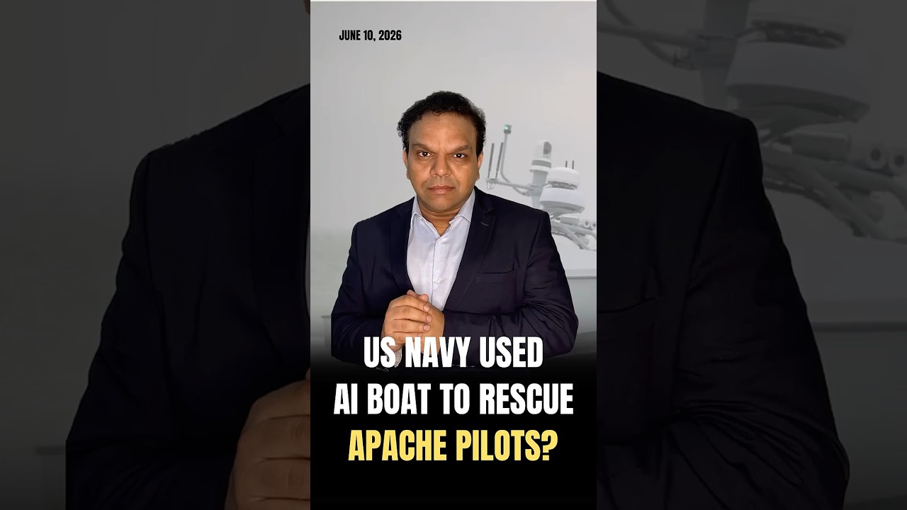 America's First AI-Powered Naval Rescue? #iran #iranwar #trump #drone #apache #apachehelicopter
