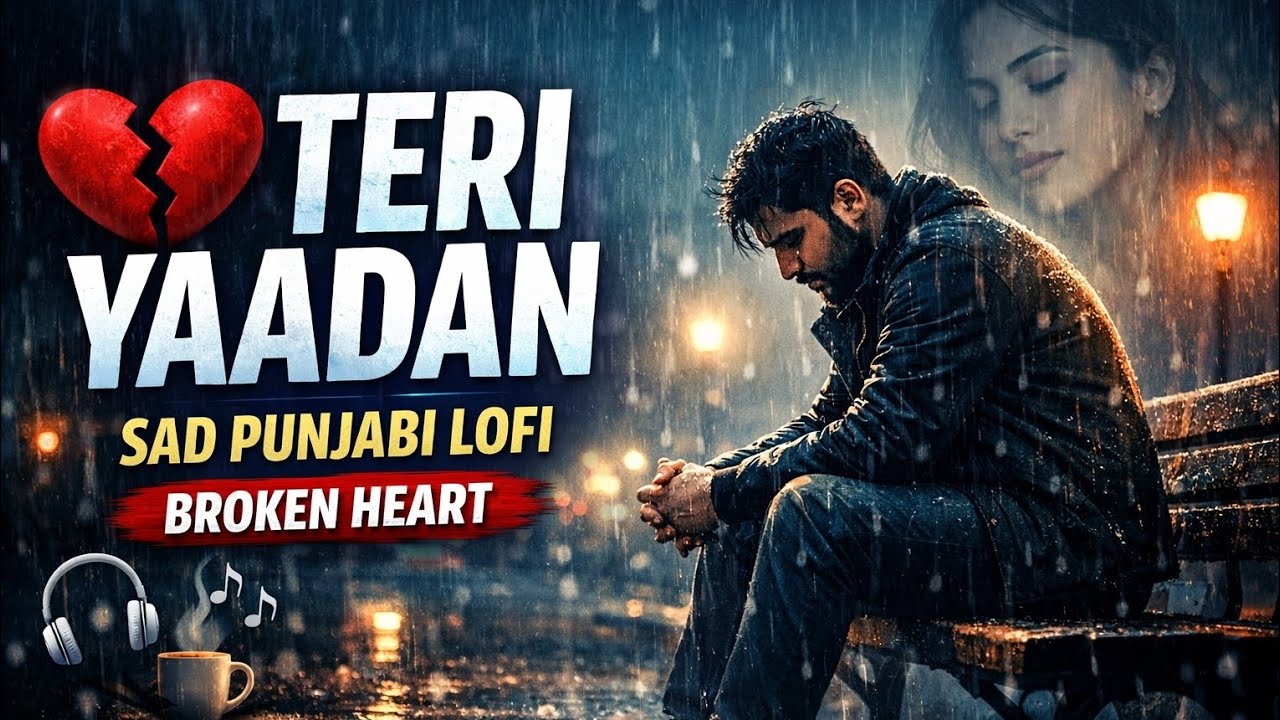 Teriya Yaadan 💔 Punjabi Sad Lofi Song | Emotional Heartbreak Song | Midnight Lofi Vibes