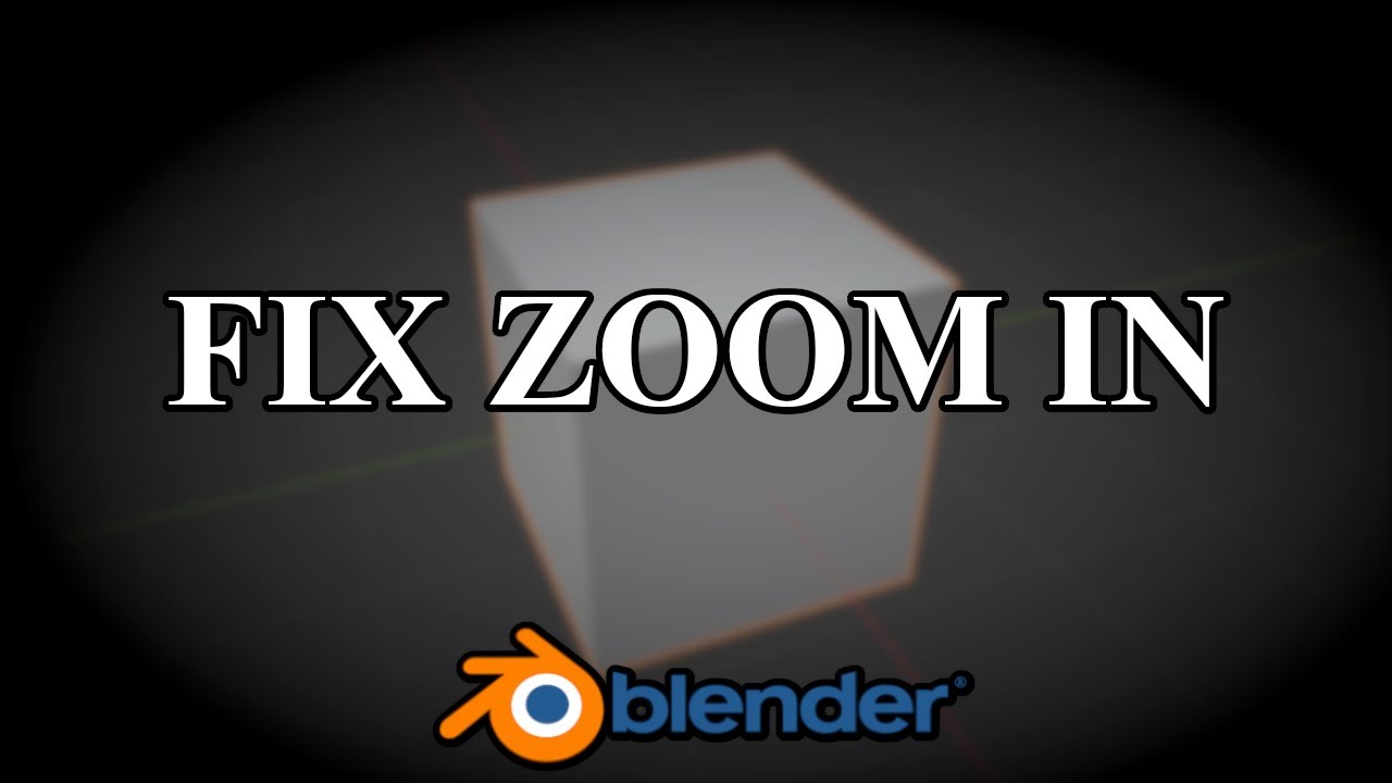 Blender Viewport Zoom In Problem Fix In One Click.....