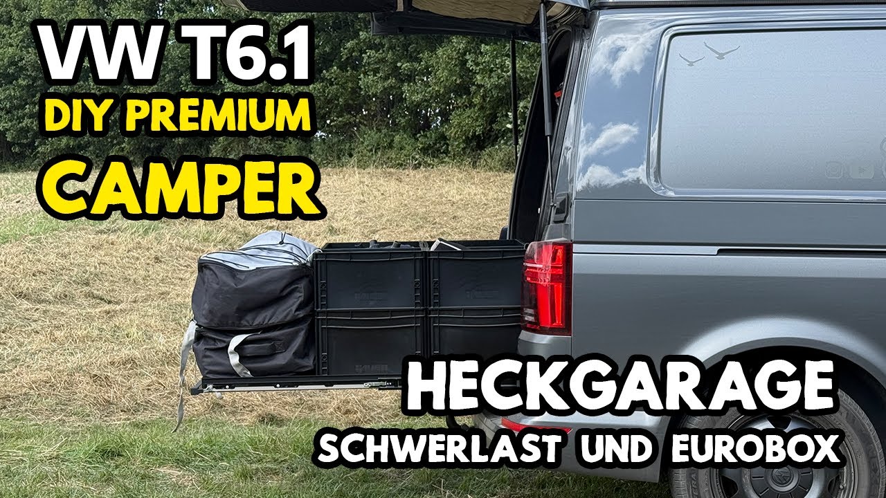 Heckauszug für EUROBOX an Airlineschiene - Anfangs nicht perfekt | Campingumbau meines VWT6.1