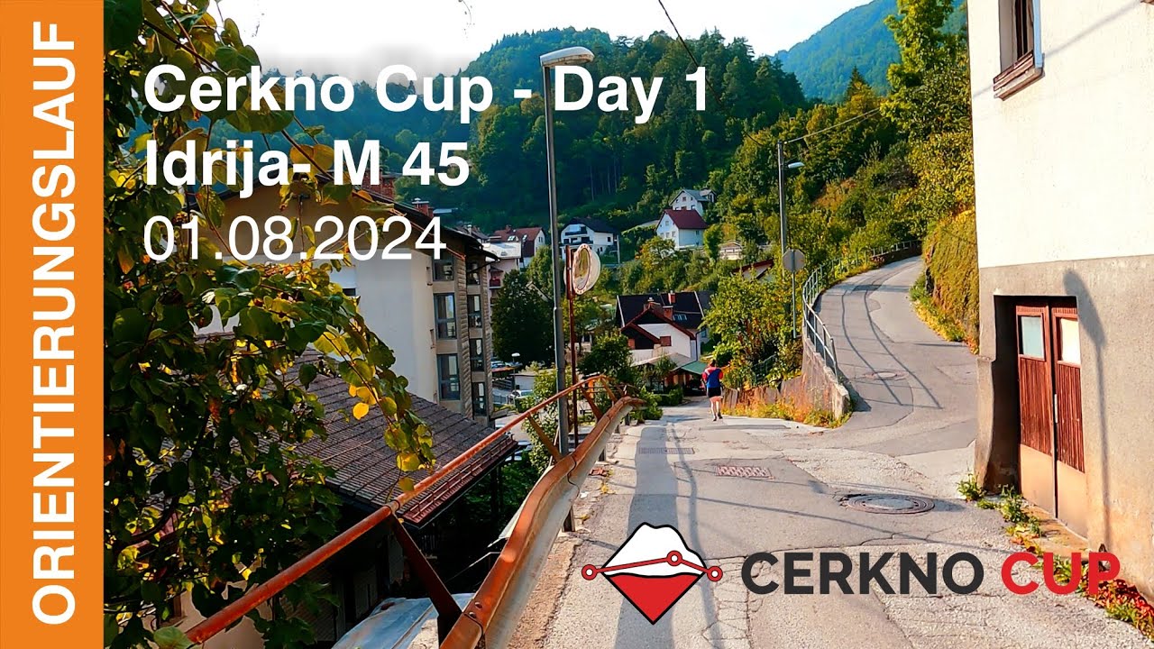 Cerkno Cup 2024| Day 1 Idrija| M 45 | Headcam orienteering