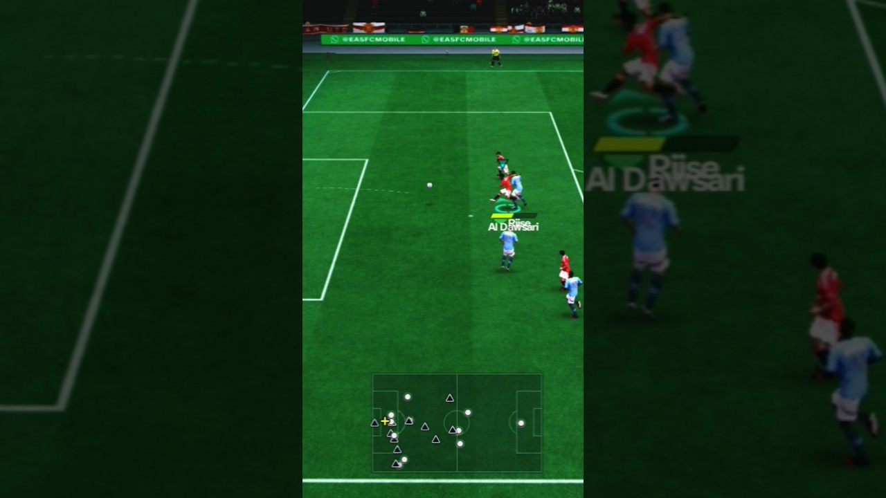 Pass and move tactic in action #fcmobile #onlinematch #headtohead