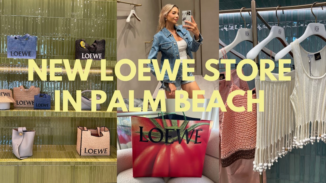 VISITING THE NEW LOEWE STORE IN PALM BEACH & what I bought ✨🌴