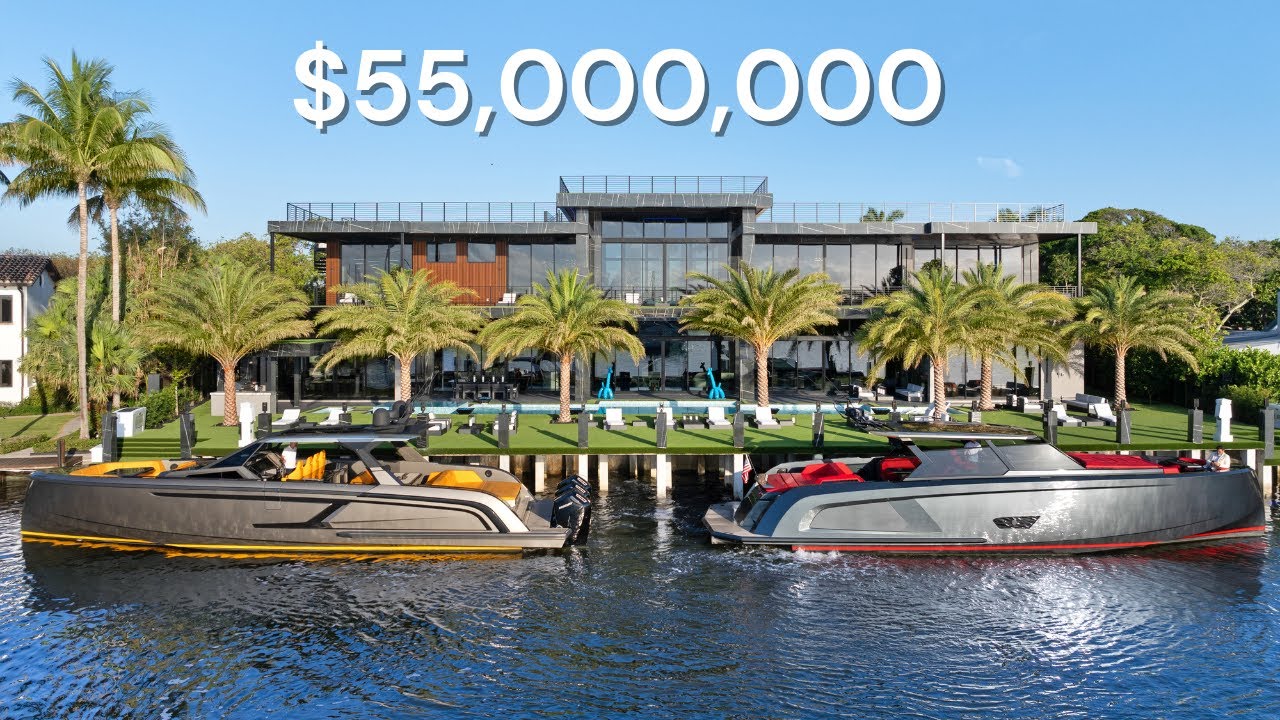Inside THE MOST Amazing Modern Waterfront House in Fort Lauderdale / Miami